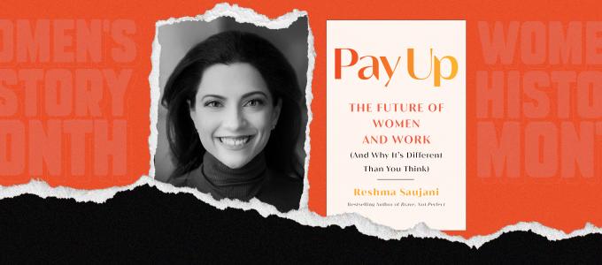 Image - Reshma Saujani and her book cover