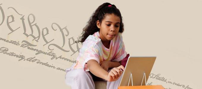 Image - girl at computer
