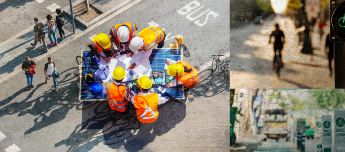 Image - collage of street photos and planners