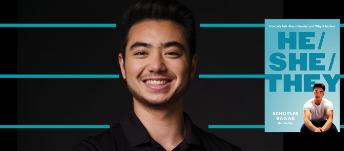 Image - Schuyler Bailar and his book cover