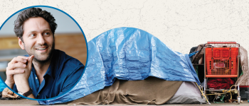 Image - Kevin Adler and tent