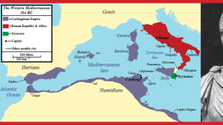 Image - Map of Mediterranean, Hannibal, and the speakers