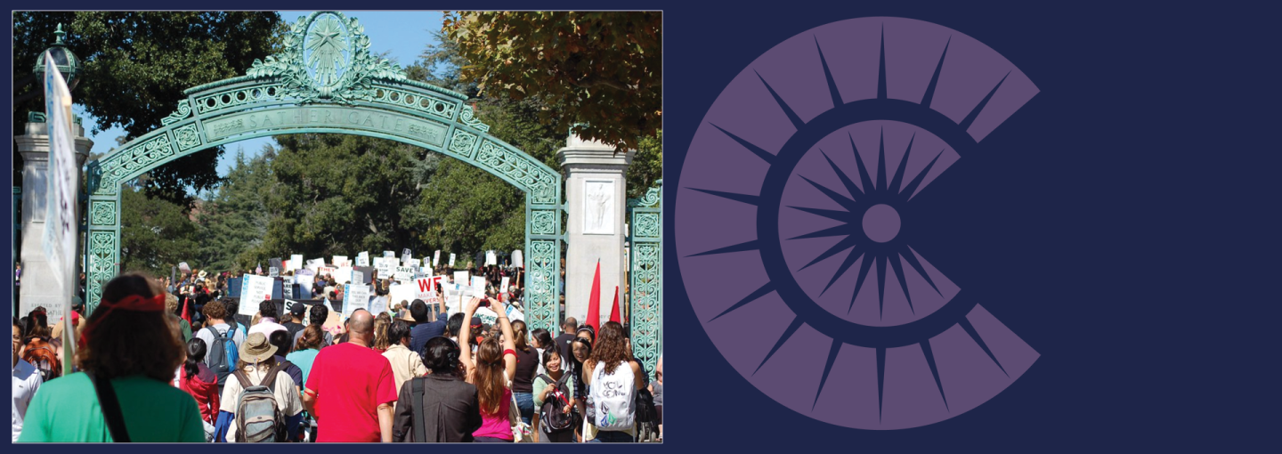 Reclaiming Civic Power Image - students at UC Berkeley gate