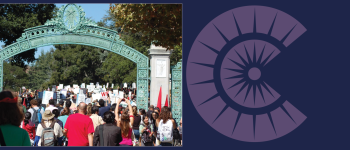 Image - students at UC Berkeley gate