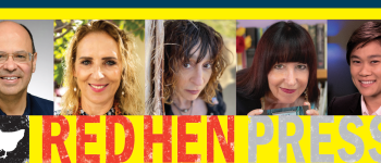 Image - the speakers and Red Hen Press logo