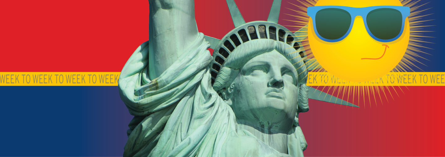 Midsummer Political Roundtable: A Week to Week Special Image - Statue of Liberty and the sun