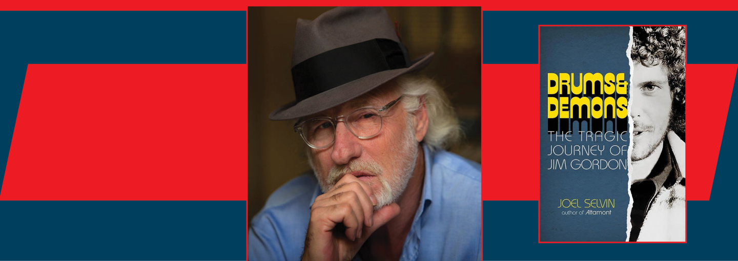 Drums and Demons: The Tragic Journey of Jim Gordon Image - the speaker and his book cover