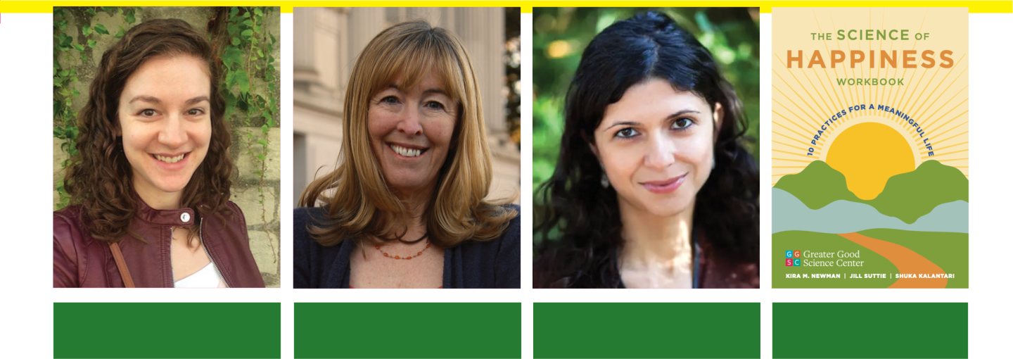 The Science of Happiness Image - the speakers and their book cover