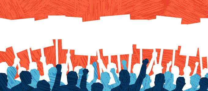 Image - people holding signs