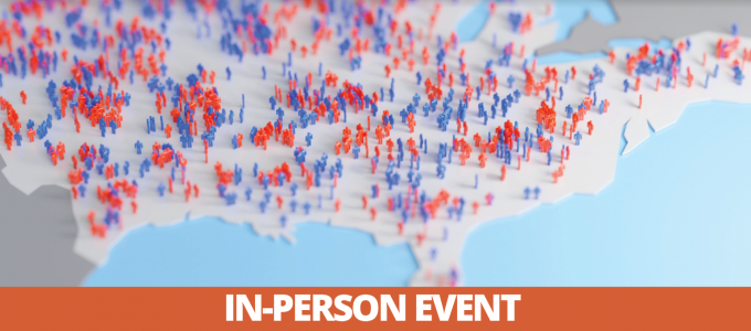 Image - map of United States with red and blue pins