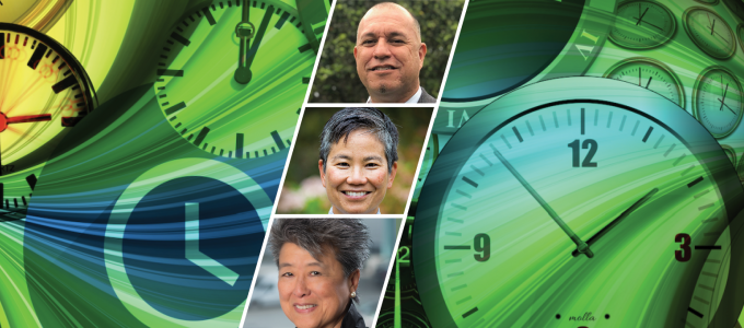 Image - collection of clocks plus speaker faces