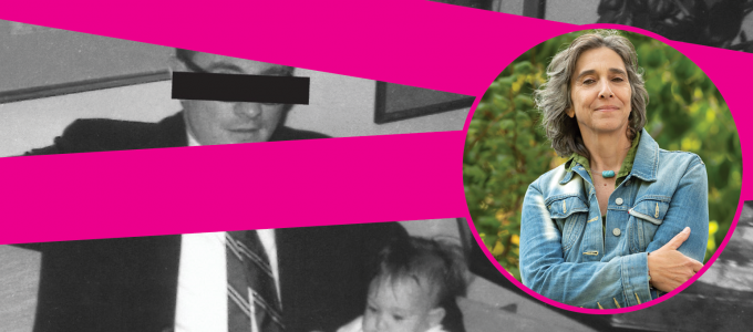 Image - Leslie Absher and detail from her book Spy Daughter, Queer Girl