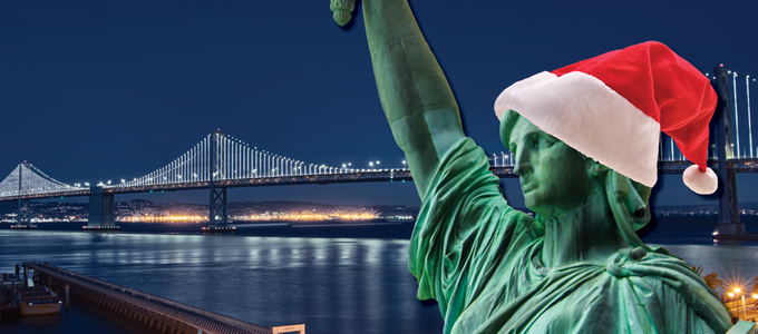Image - Statue of Liberty with Santa Hat