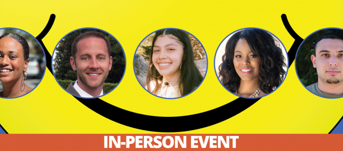 Image - speaker photos, and large illustrated smile
