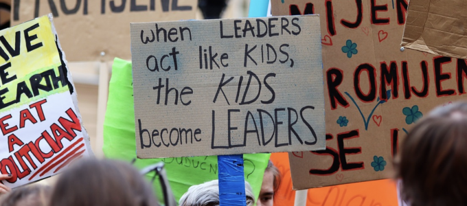 Image - signs at climate demonstration