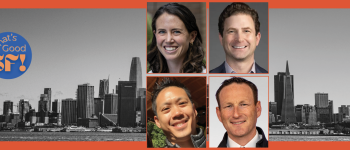 Image - the speakers and San Francisco skyline
